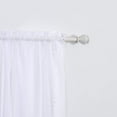 thumbnail image 2 of Pom Pom Tassled Sheer Curtain/Panel with 2" Rod Pocket-Set of 2 Curtain Panels,Bedroom, 2 of 3