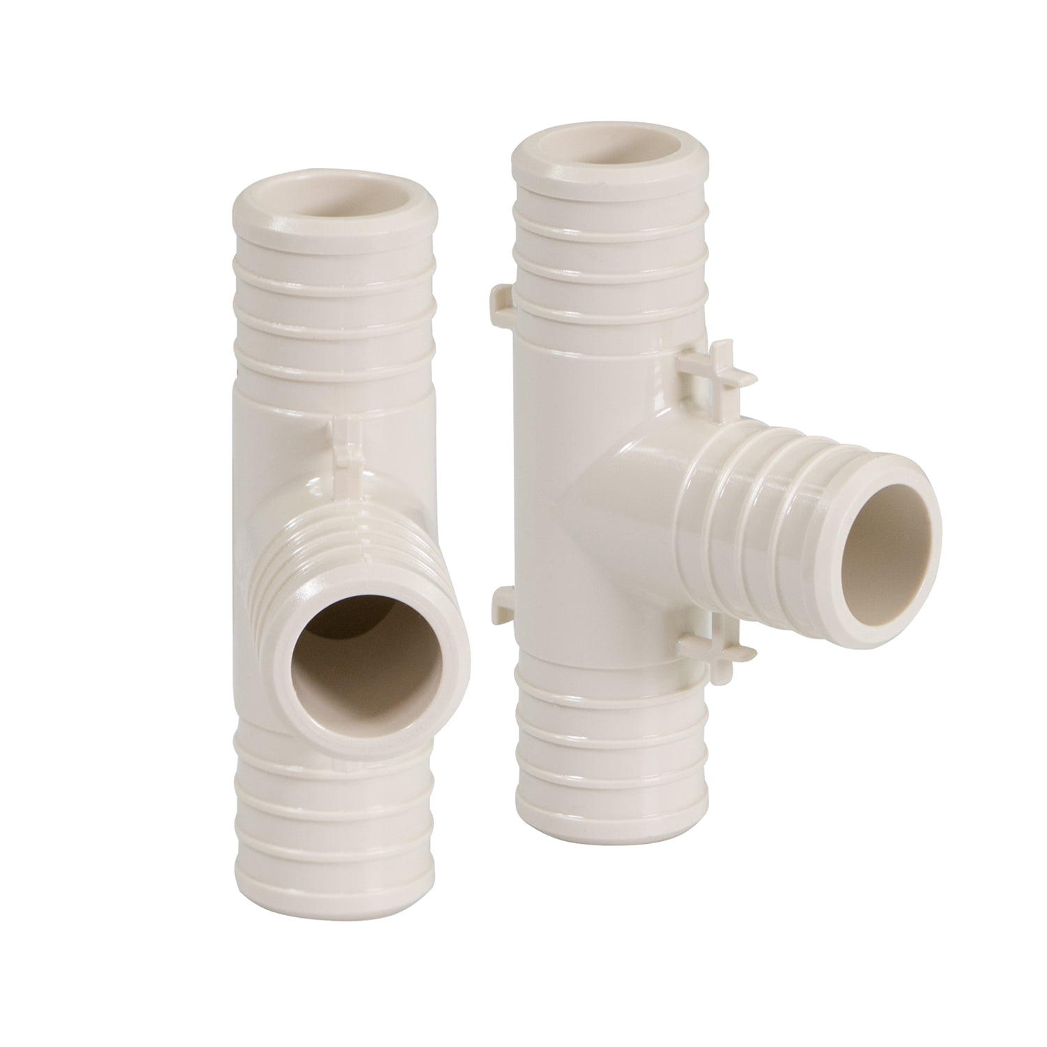 Supply Giant 5-100PPTE Plastic PEX Poly Alloy Tee Barb Pipe Fitting 1 Inch Pack of 5