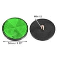 thumbnail image 4 of Unique Bargains 8 Pcs Round Rear Reflectors Screw on Safety Spoke Reflective Gate Posts Reflector for Motorcycle Green, 4 of 6
