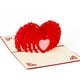 thumbnail image 4 of Corazones 3D Up Saludo Hecho a Mano para el Día de San Valentín, 4 of 5
