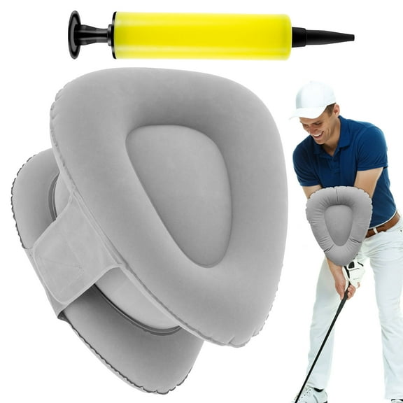 Golf Swing Training Aids Inflatable Golf Swing Trainer with Inflator Pump 12.6×10.2×7 Inch Inflatable Swing Training Aid Practice Ball Assist Golf Swing Trainer Golf Swing Assistant for Beginner