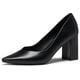 thumbnail image 1 of Dream Pairs Las mujeres de alta Chunky cerrado del dedo del pie Tacones puntiagudos del partido de la boda elegante deslizamiento en los zapatos de las bombas SDPU2229W Dream Pairs SDPU2229W, 1 of 6