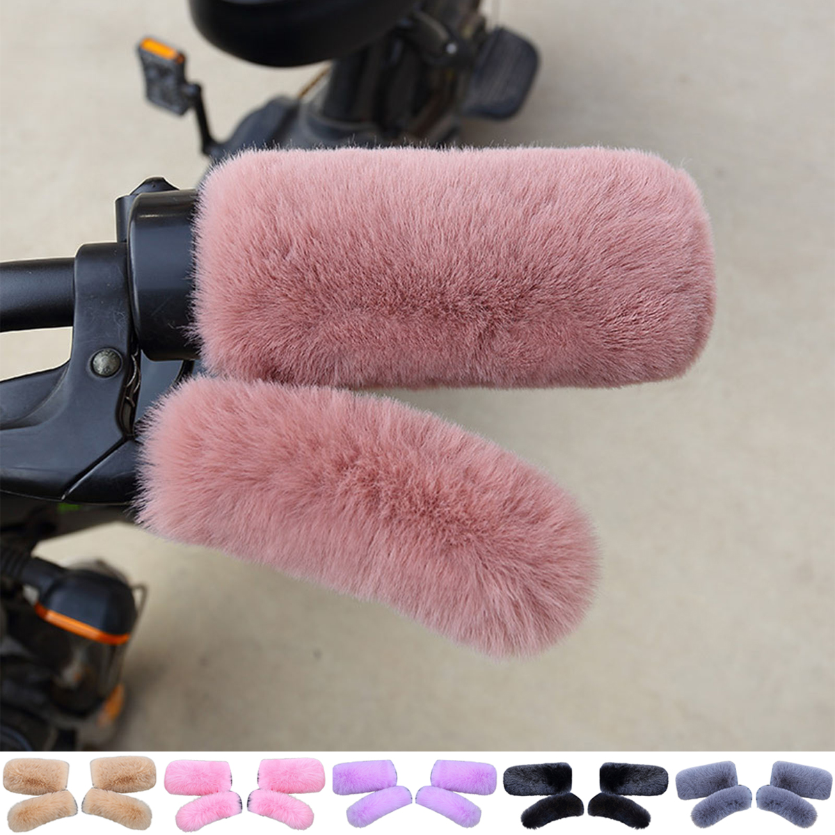 Dream Lifestyle Handlebar Cover Fluffy Bike Grips Wrap Handlebar Cover