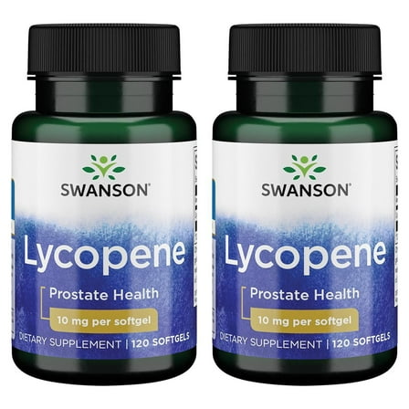 Swanson Lycopene 10 mg 120 Sgels 2 Pack