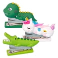 thumbnail image 5 of WRITWAA 3Pcs Dinosaur Staplers for Desk Stainless Steel Mini Cartoon Animal Design, 5 of 10