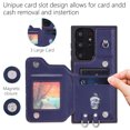 thumbnail image 3 of Case for Samsung Galaxy S23 Ultra, Detachable Crossbody Strap Wallet Case with Card Slots, Stand Ring Flip PU Leather Protective Cover Lanyard for Women for Samsung Galaxy S23 Ultra, Darkblue, 3 of 8
