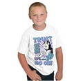 thumbnail image 4 of The Smurfs Cool Kanji Trust No One Boys Kids T Shirt Tees Tops Teen Brisco Brands L, 4 of 6