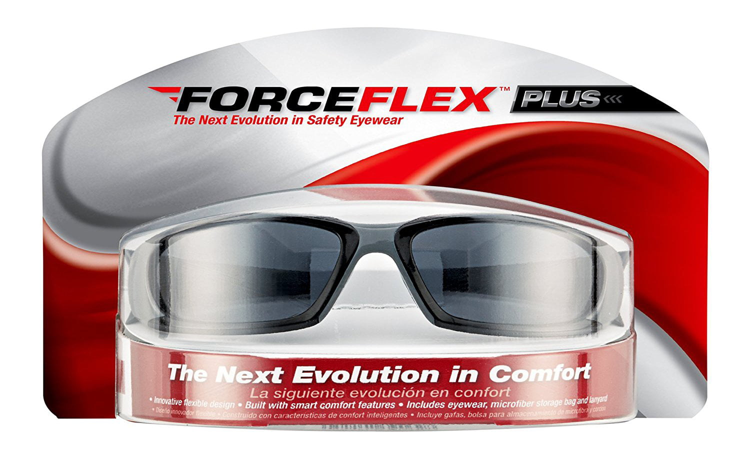 3M 92235 ForceFlex Plus Safety Eyewear With Scratch Resistant Lens for sale online 