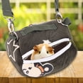 thumbnail image 4 of Bolsa de transporte portátil y transpirable de franela verde negruzco para hámsteres, mascotas pequeñas, cobayas, ardillas y chinchillas., 4 of 11