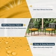 thumbnail image 3 of Kimunuk 2Pcs Outdoor Chair Cushions Slipcovers, 22" x 22" Replacement Waterproof Non-Slip Patio Seat Cushion Covers with Handle,Yellow, 3 of 7