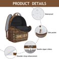 thumbnail image 4 of Artistic Natural Waterproof School Bag - Breathable & Stylish for Daily Use, 4 of 5