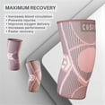 thumbnail image 4 of Caspe 2 Pack Knee Compression Sleeve for Men & Women – Non-Slip Support for Running, Gym, Sports & Daily Use, Breathable Knee Brace Sleeve, 4 of 9