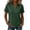 Army Green, variant on Vivianyo HD Women's Collared V Neck Top, Short Sleeve Solid Color Casual Tee Shirt, Women's Hot Pink, Sizes S-2XL