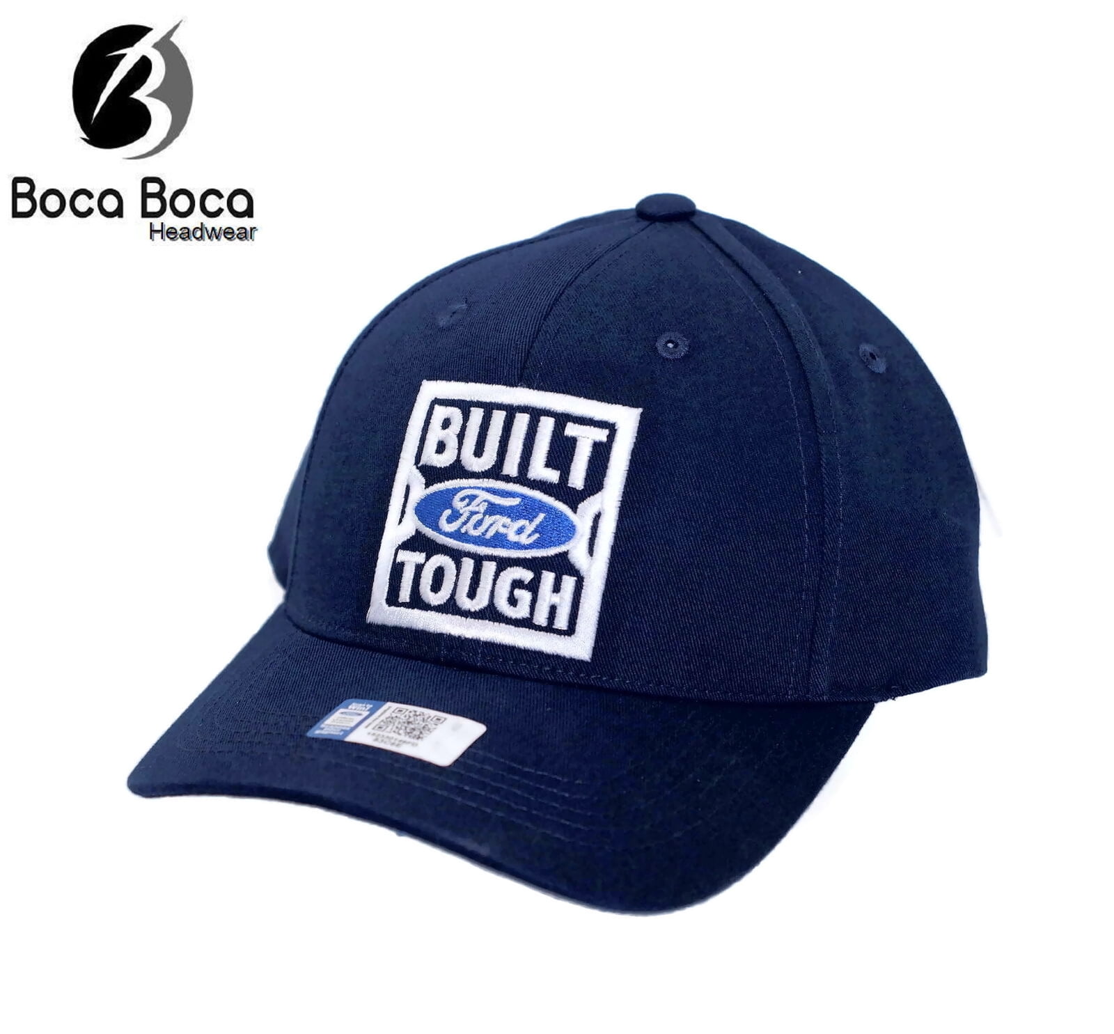 Hat - Ford Built Tough Embroidered Navy Blue CFS Ball Cap