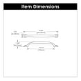 thumbnail image 6 of Hickory Hardware P2996-RI 192 mm Center to Center Refined Rustic Collection Pull, Rustic Iron, 6 of 7