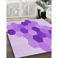 thumbnail image 3 of Ahgly Company Machine Washable Indoor Square Transitional Blossom Pink Area Rugs, 5' Square, 3 of 7