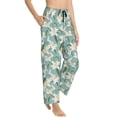 thumbnail image 2 of Naloa Lilies Flowers Print Women’s Ultra-Soft Comfy Pajama Lounge Pants with Pockets & Drawstring, 2 of 8