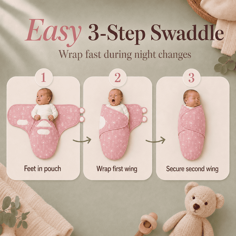 Bublo Baby Preemie Swaddles, 3-Pack, Organic Cotton photo 8