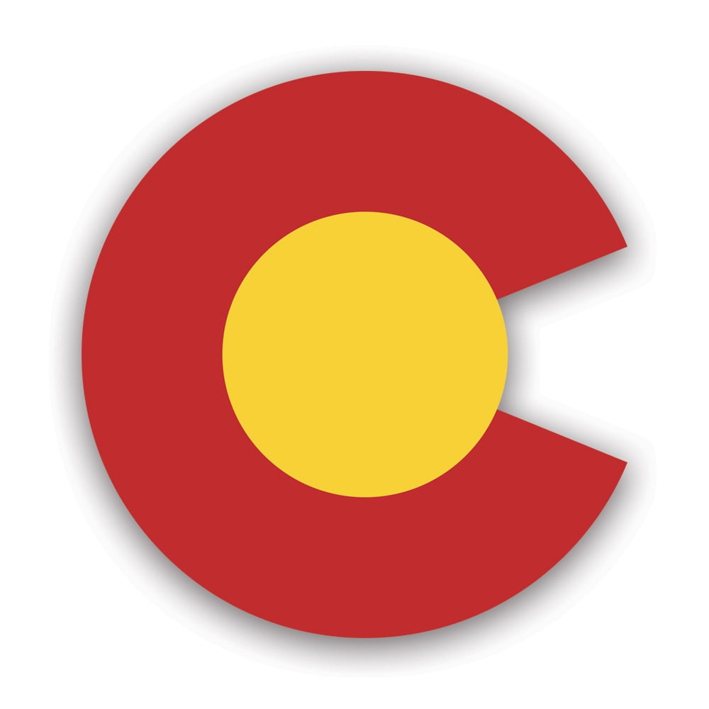 Colorado C Logo Shaped Sticker Decal Self Adhesive Vinyl