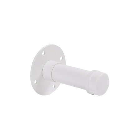 SSWBasics Boutique White Pipe 4 ½ inch Straight Faceout Wall Mount Set Set of 3- White