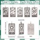 thumbnail image 2 of 1 caja de 30 amuletos de tarot de 5 estilos diferentes: amuletos de cartas de tarot, amuletos de ojo turco, luna y estrella, amuletos de ouija rectangulares., 2 of 9