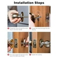 thumbnail image 2 of XISAOK 4mm Door Handle Screw Door Handle Bolt Through Fixings for Door Handle Roses, 2 of 9