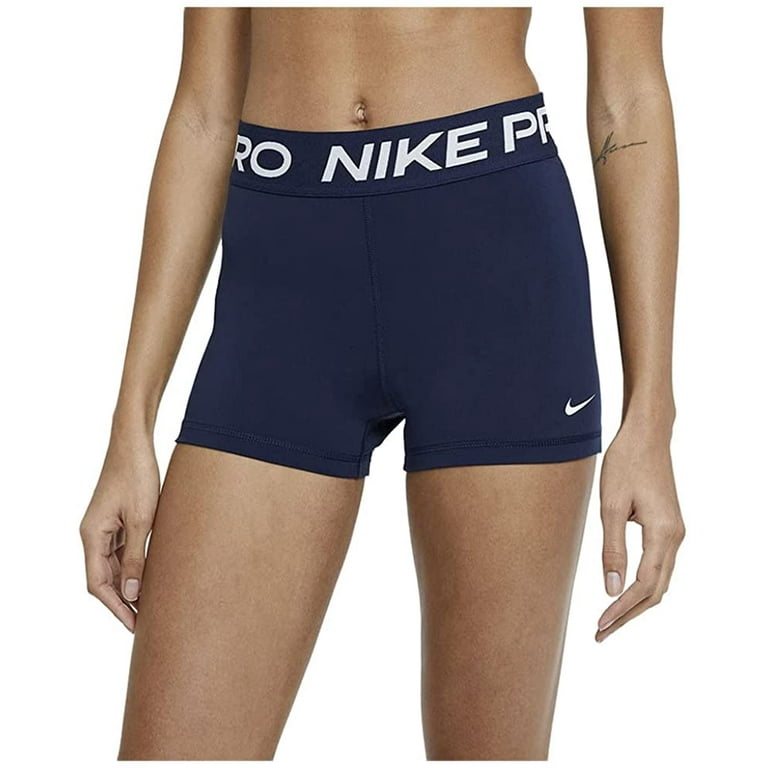 Nike Womens Pro 365 3 Shorts Obsidian White X Large