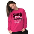 thumbnail image 3 of Saved With Amazing Grace Religious Women Crewneck Sweatshirt Brisco Brands S, 3 of 6