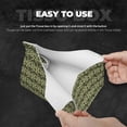 thumbnail image 5 of Lsque Green Snake Printed Long Tissue Box Cover Holder, Facial Paper Organizer Dispenser,Triangle with Bottom Belt, PVC Leather Decorative Organizer, 5 of 9
