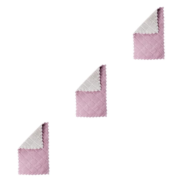 Kearding Dishcloth Thickened Microfiber Cloth Rags Reusable Plate Washcloth Towel Water-absorbing House-working Tableware Dishes Type5 NO5 Kearding CBP259105