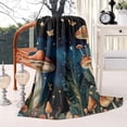 thumbnail image 2 of Colorful Mushroom Eye Black Pattern Blanket,Comfortable Soft Flannel Throw Blanket,All Season,Warm Lightweight Blankets for Sofa Bed Couch Living Room Chair,60"x80", 2 of 4