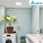 Open Box Delta Electronics 100 CFM Bath Fan Edge Lit Dimmable LED Light