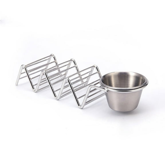 RENACLIPY Stainless Steel Taco Rack Holder 1 Pack Upright Taco Stand for Gatherings Parties Kitchen