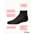 thumbnail image 3 of MeMoi Girls Pelerine Cotton Blend Anklet Socks - Girls - Female, 4, Black, 3 of 9
