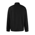 thumbnail image 4 of Zimjoy Black Quarter Zip Pullover Men Casual Long Sleeve 1/4 Zipper Fleece Pullover Mens Lightweight Mock Neck Fall 1/4 Zip Sweater Men Texture Waffle Sweatshirt, Black L, 4 of 5