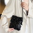 thumbnail image 3 of Glitter Shoulder Bag Sequin Handbag Purse Crossbody Bag for Women Evening Color Black Size One Size, 3 of 6