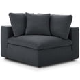 thumbnail image 5 of Modway Commix 6-Piece Fabric Down Filled Overstuffed Sectional Sofa Set in Gray, 5 of 7