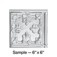 thumbnail image 1 of FASÄDE Traditional Style 10 Decorative Vinyl Backsplash Panel in Brushed Aluminum (6X6 Inch Sample), 1 of 4