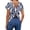 25# Blue, variant on Women's Twist Backless Short Sleeve T Shirts Tops Round Neck Curved Hem Casual Workout Tee T-Shirts Pink L