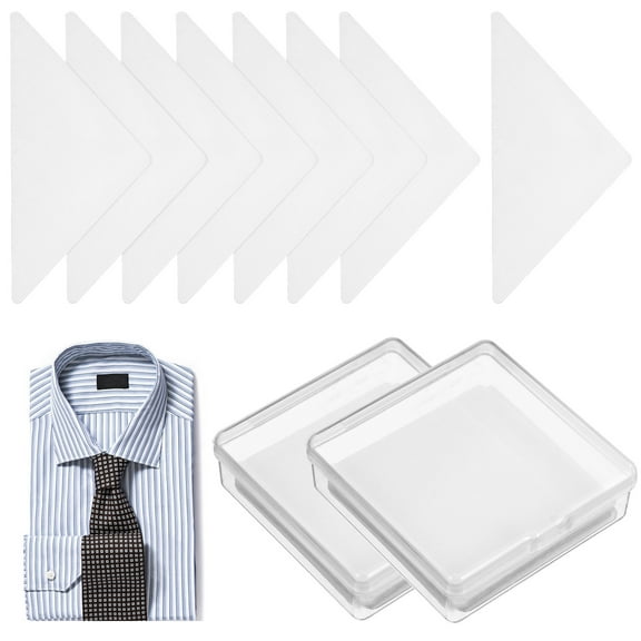 LULULION Shirt Stays Collar Stays Pvc Transparent 60Pcs