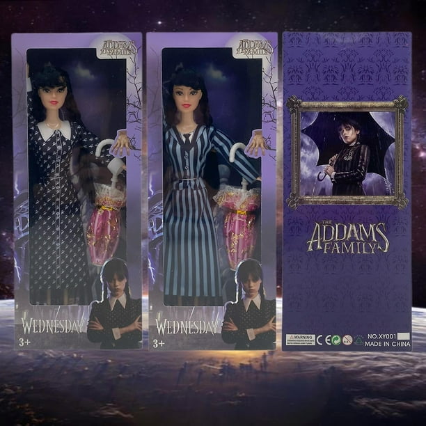 La famille Addams mercredi Addams Figure Mini Figurine cadeau pour les fans  