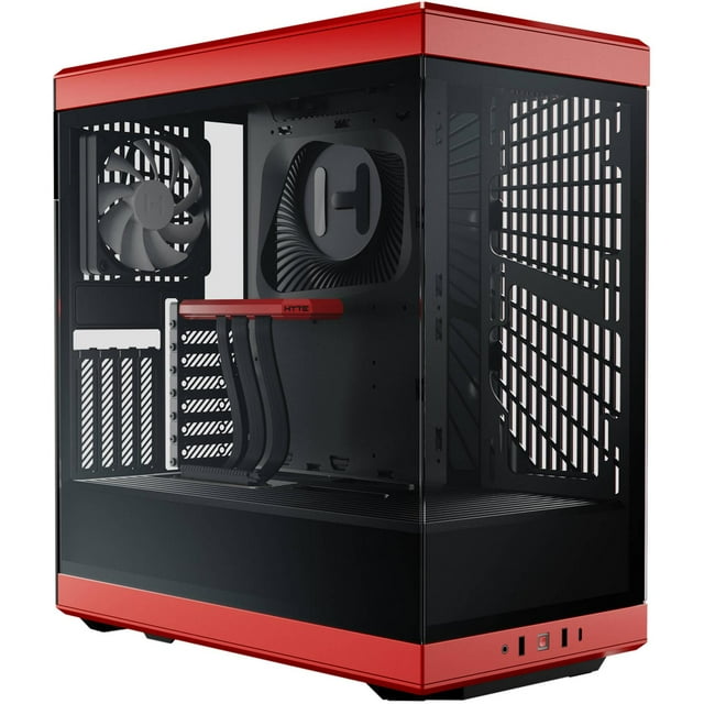 Gabinete Gamer HYTE Y40 Torre Media ATX Cristal Templado USB-C Rojo