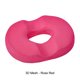 thumbnail image 2 of Inteprter Almohada de donut antideslizante de poliéster para alivio de hemorroides y cojín de asiento cómodo memoria de coxis Decoración del hogar Rosa roja, 2 of 6