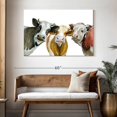 thumbnail image 3 of Elephant Stock Cows Wall Art - Horizontal Canvas Wall Art - Living Room Wall Decor - Animal Canvas - White And Orange Decor - 48" x 32", 3 of 8