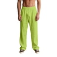 thumbnail image 2 of Yaoyar Men's Drawstring Elastic Waist Straight Leg Pockets Lightweight Breathable Casual Loose Fit Trousers, 2 of 4