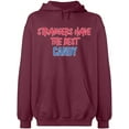 thumbnail image 2 of OXI Hoodie Sweatshirt - Strangers The Best Candy, Basic Casual Hoodie for Men's and Women Fleece Hoodie Long Sleeve - Maroon 3X-Large, 2 of 3