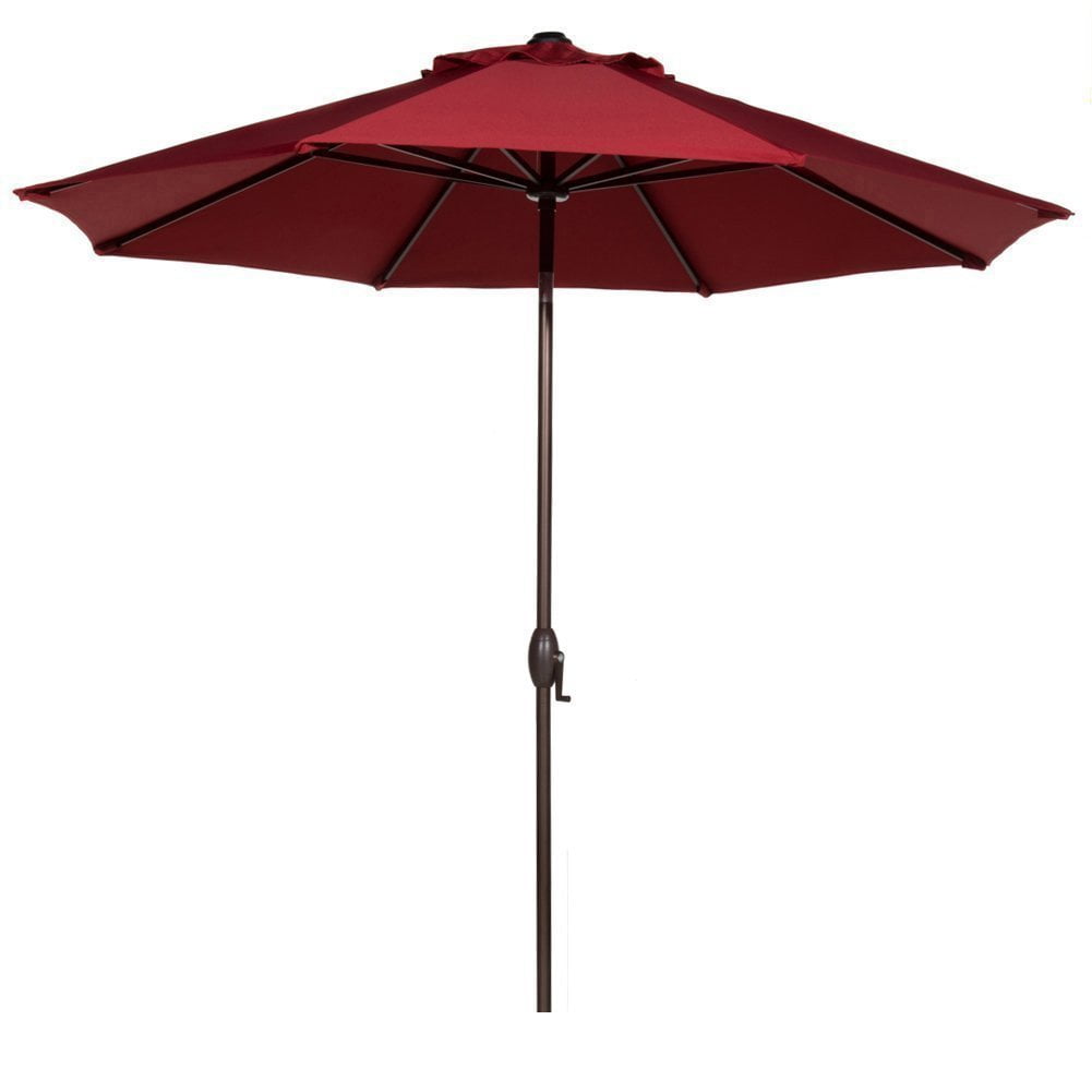 Abba Patio Outdoor Patio Umbrella Table Umbrella with Auto Tilt and