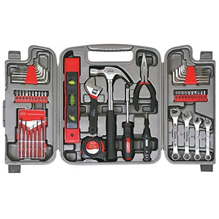 Apollo Tools Dt9408 53 Piece Household Tool Set With Wrenches, Precision Screwdriver Set And Most Reached For Hand Tools In Storage Case