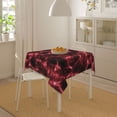 thumbnail image 4 of Wukai Red Line Waterproof Tablecloth for Kitchen Dining, Fits Square Tables for 2-4 Seats -54"x54", 4 of 7