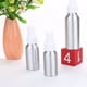 thumbnail image 2 of GOOHOCHY Botella de perfume de aluminio de 30 ml, 50 ml y 100 ml con boquilla rociadora, botella de viaje, rellenable de aluminio (blanca), 2 of 8